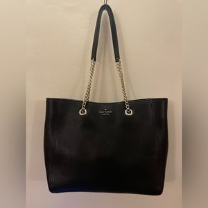 Kate Spade Infinite Large Triple Compartment Black Tote
